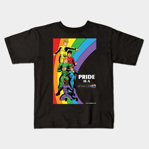 PRIDE is a SPECTRUM Kids T-Shirt by Twogargs